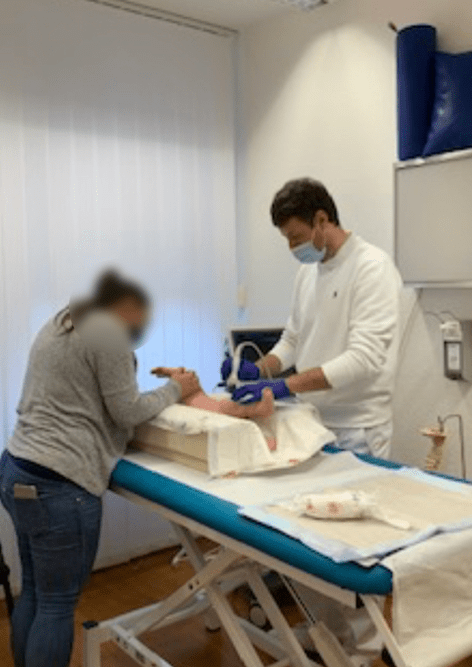 U3-Ultraschall der Säuglingshüfte